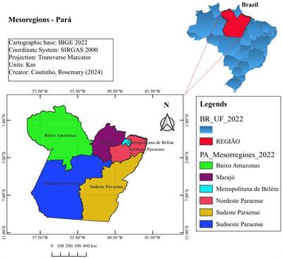 The nutritional profile comparison between the white and purple Açaí in the mesoregions of Pará, Brazil